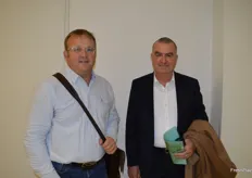 Gary Jones and Alan Pollard from New Zealand Apples and Pears were visiting the show. The new season from New Zealnad is just getting underway and the forecast volume is up on last year.